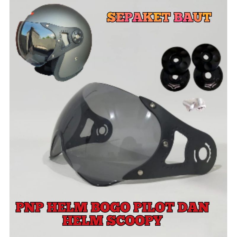 KACA PNP HELM BOGO PILOT DAN HELM SCOOPY KEKINIAN TERMURAHH