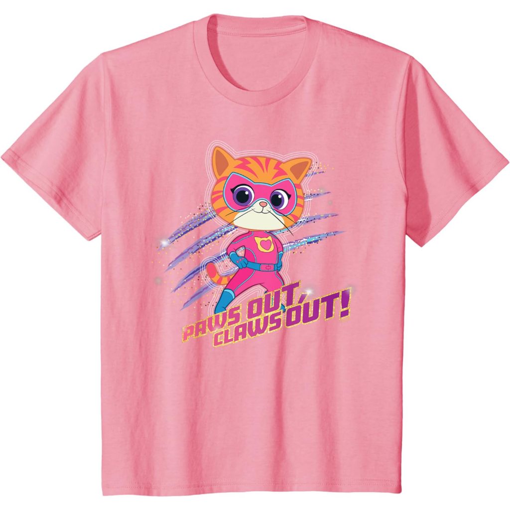 Baju Kaos Anak Distro Premium Disney Junior SuperKitties Ginny Paws Out, Claws Out T-Shirt