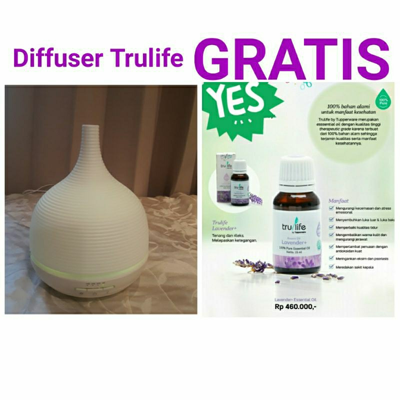 Diffuser difuser Trulife Tupperware free oil