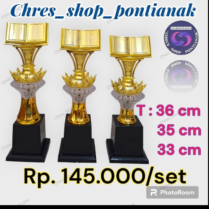 Piala kristal kitab suci. pontianak kalbar