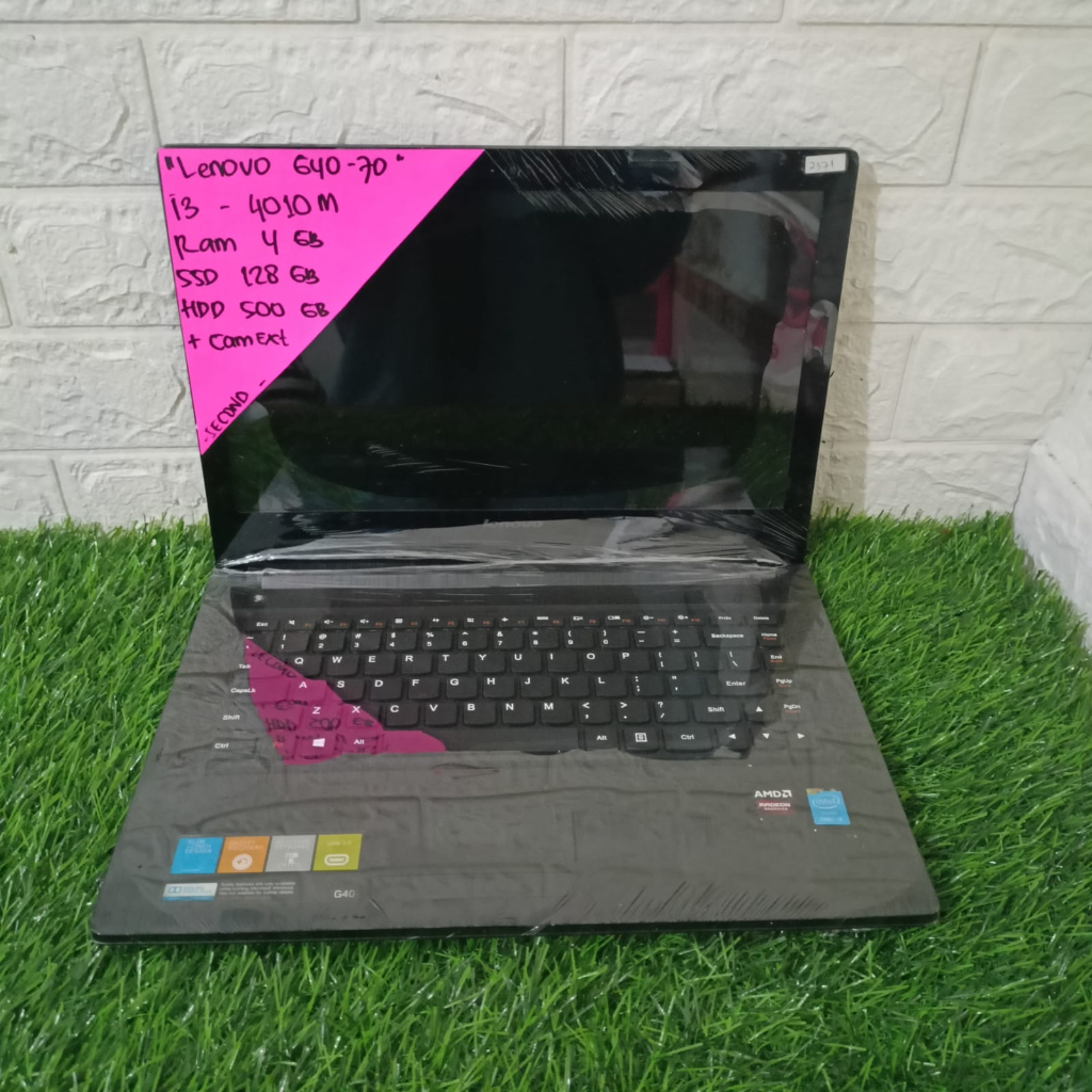 LENOVO G40-70 CORE I3-4010M RAM 4GB SSD 128GB HDD 500GB 14" (2371) + CAMERA EXTERNAL