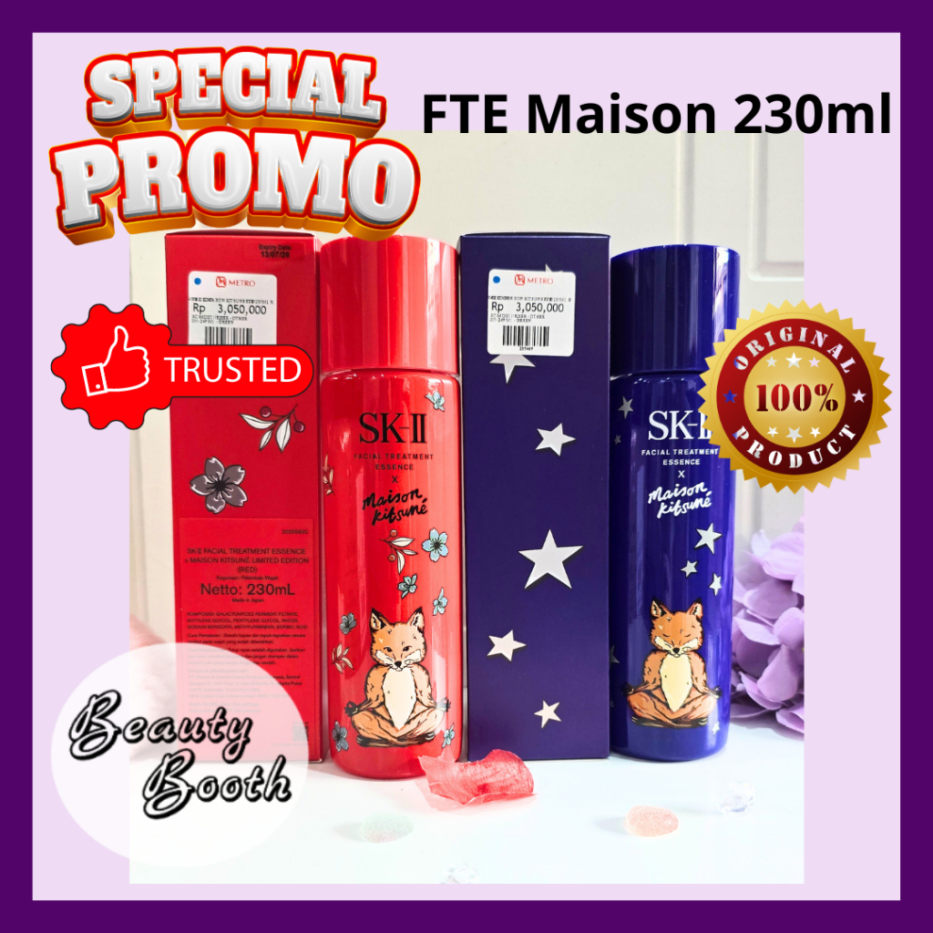 SK-II SKII SK2 Facial Treatment Essence Maison Kitsune Limited Edition FTE 230ml - Beauty Booth Beau