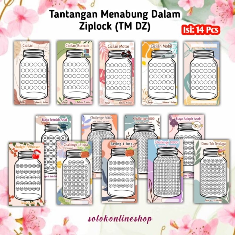 

TM DZ | 14 LEMBAR TANTANGAN MENABUNG DALAM ZIPLOCK BINDER