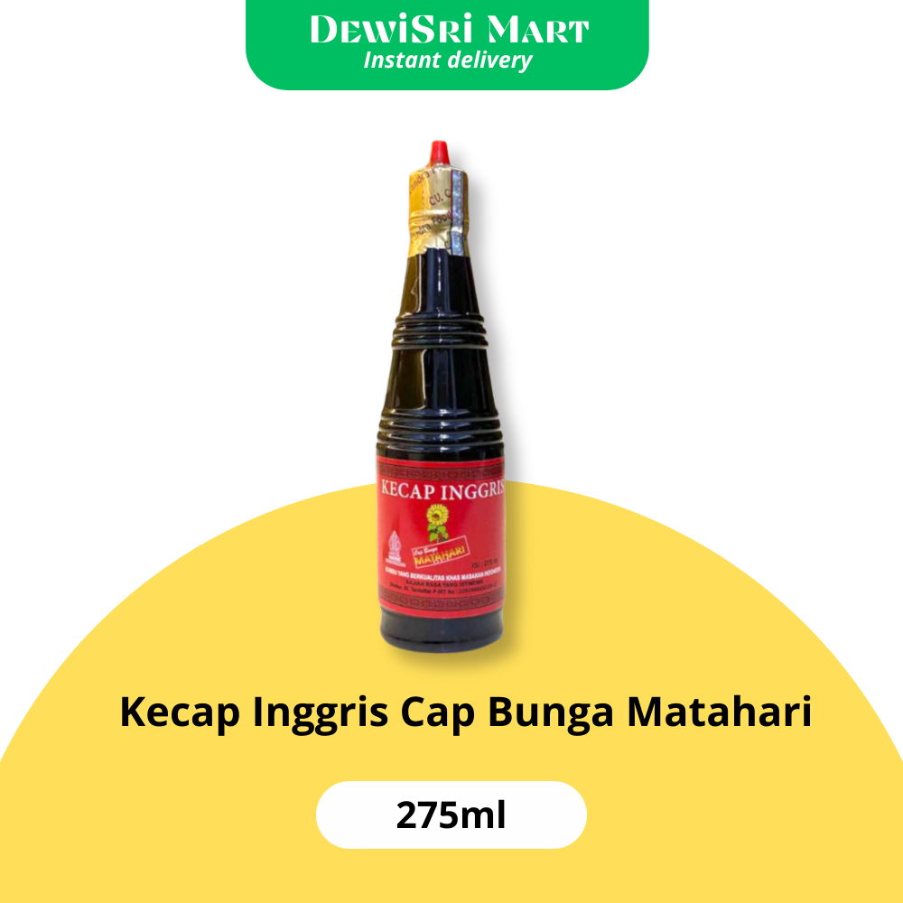 

Kecap Inggris Cap Bunga Matahari 275ml - Dewi Sri Mart