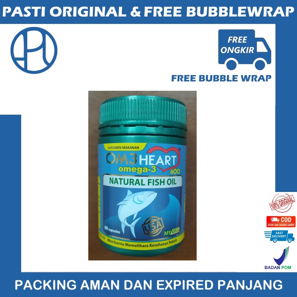OM3 HEART OMEGA-3 ISI 60 KAPSUL OM3HEART OMEHEART