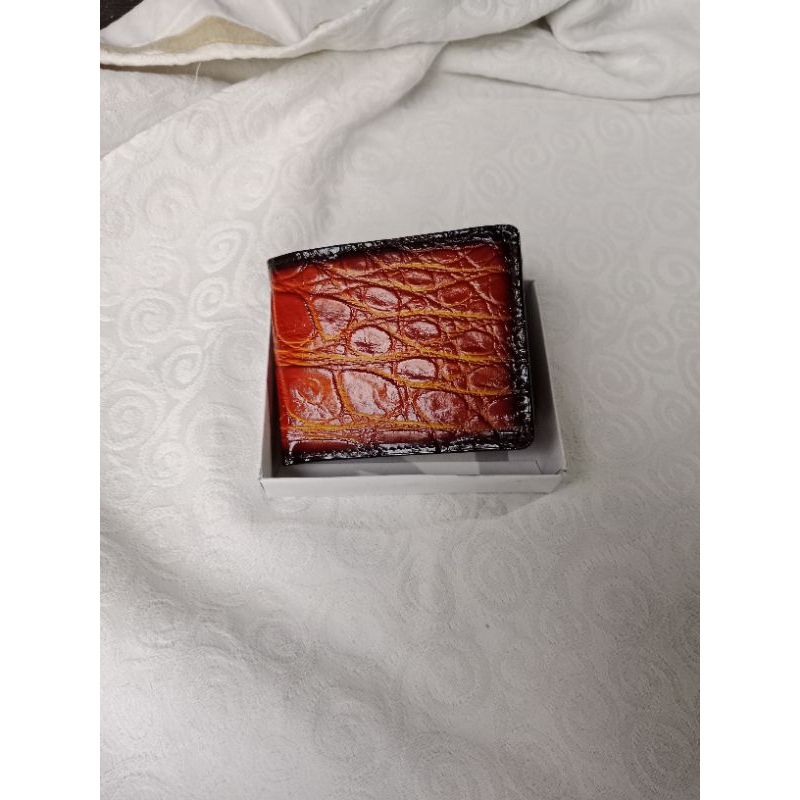 Dompet kulit buaya asli / Dompet kulit kasuari / dompet pria / dompet lipat