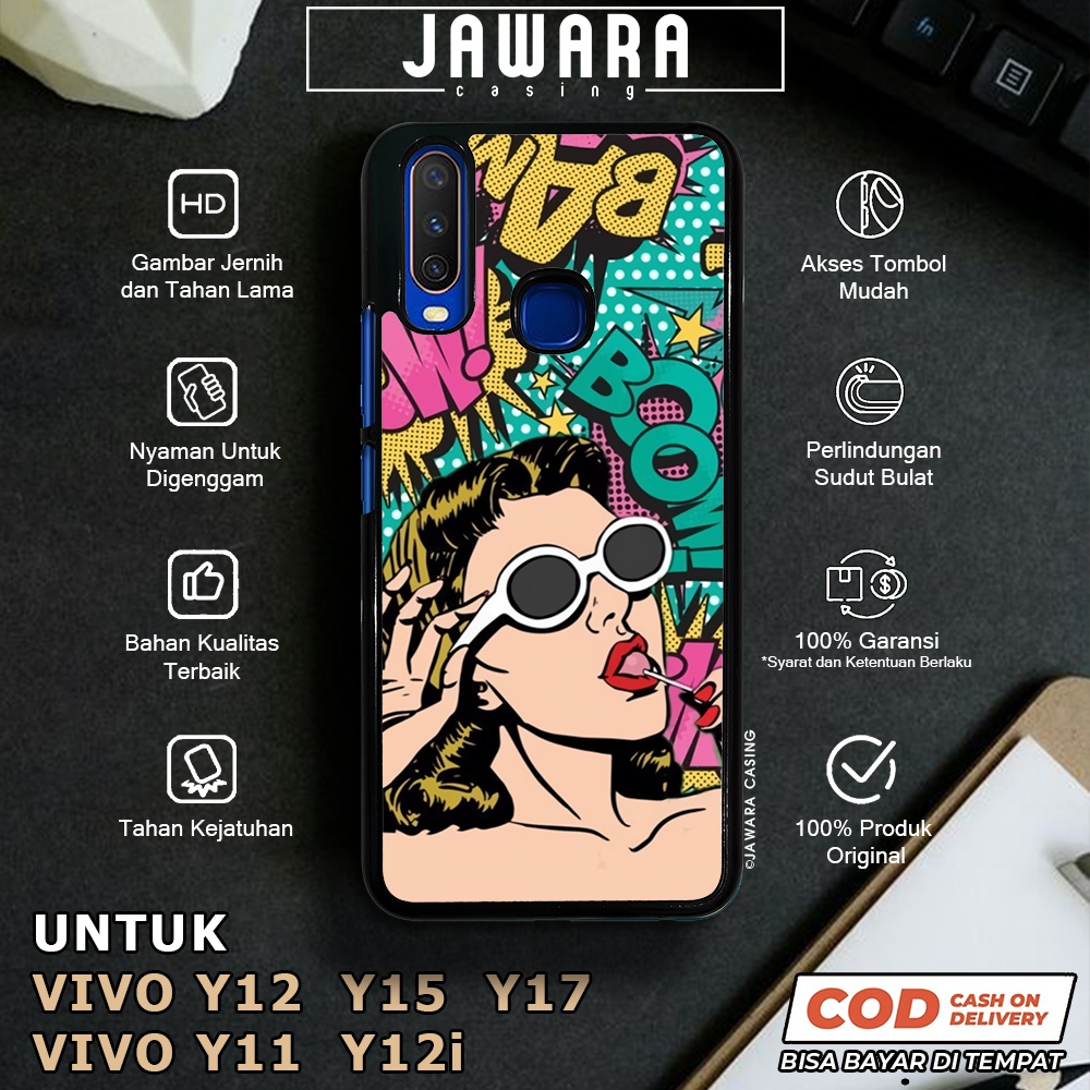Case Vivo Y12 Y15 Y17 Y11 Y12i Casing Vivo Y12 Y15 Y17 Y11 Y12i [GIRL] Premium Glossy Case Hp Vivo J