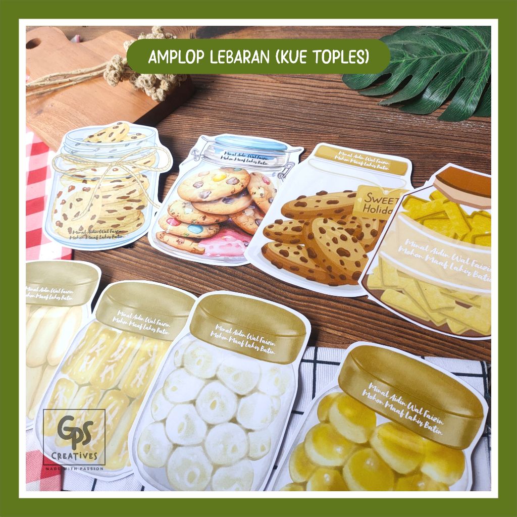 

8pcs Amplop THR Model Toples Kue