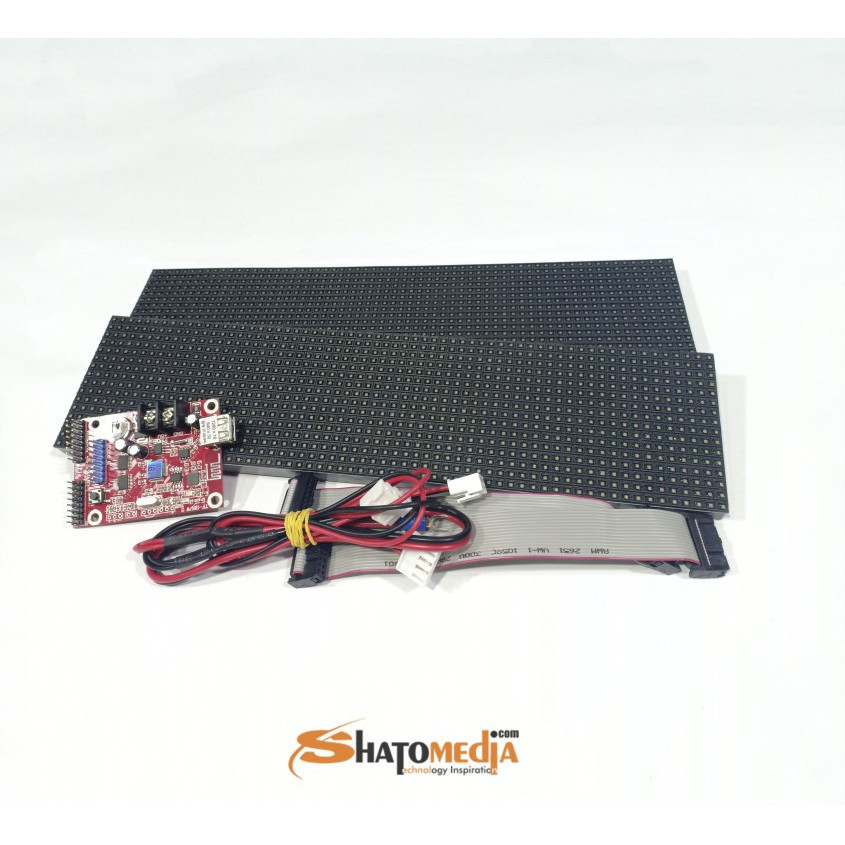 Modul Running Text P4.75 tanpa power supplay