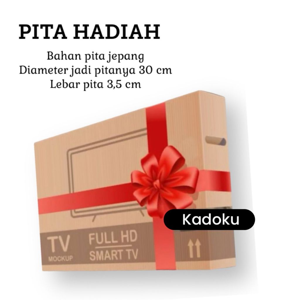 

Pita hadiah KADOKU / pita besar / kado / jumbo