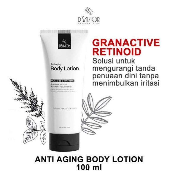 D'savior Anti Aging Body Lotion D Savior - Dsavior Lotion Pemutih Badan | Memudarkan Bekas Luka