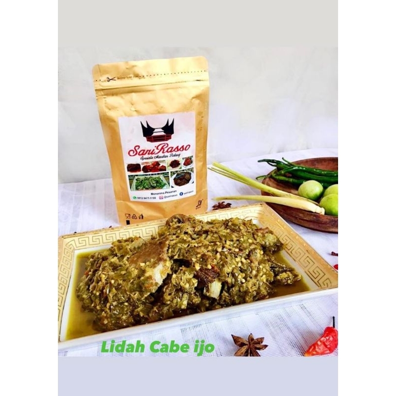 

Sari Rasso Lidah Cabe ijo asli minang 250 gr