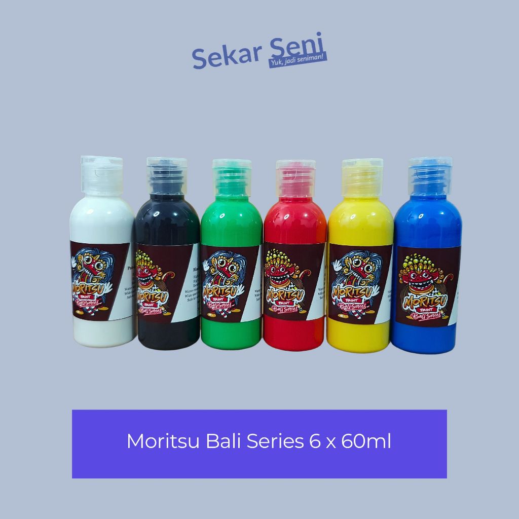 

Cat Akrilik Set Moritsu Acrylic Paint Bali Series 60 ML - 6 Colours