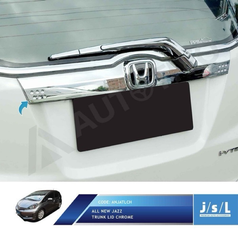 TRUNKLID TRUNK LID ALL NEW JAZZ GE8 2009 2013 LIST BAGASI BELAKANG CHROME KROM SILVER