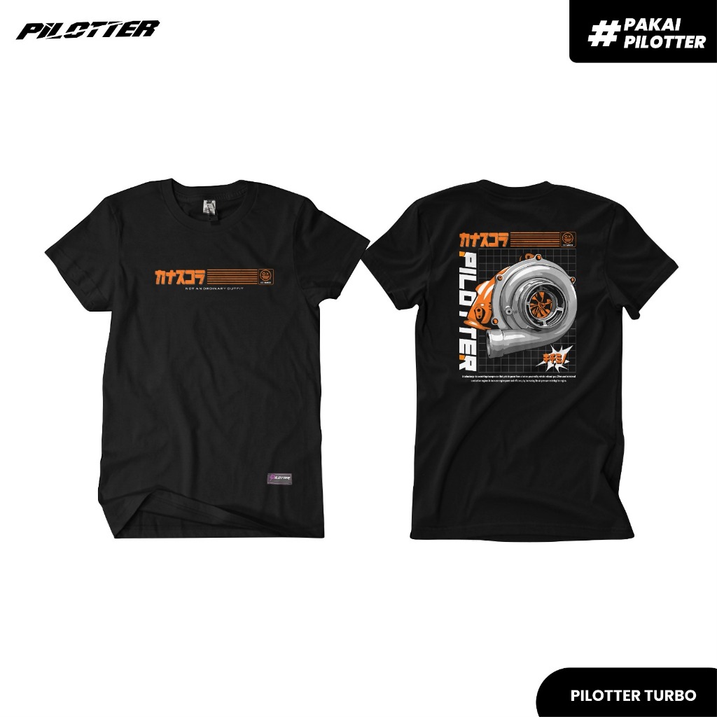 KAOS PILOTTER TURBO ORIGINAL FREE STIKER KAOS PILOTTER UNISEX