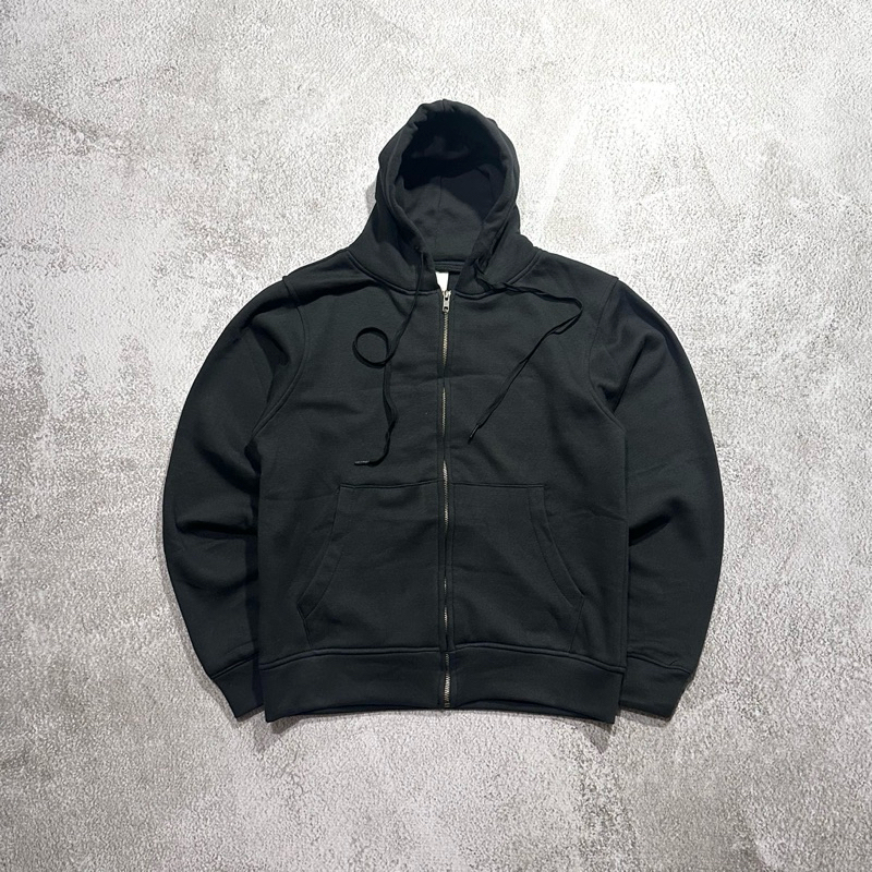 HOODIE POLOS HM ZIPPER YKK / HITAM