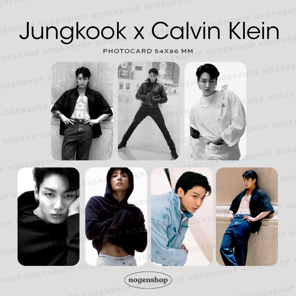 [UNOFFICIAL/FANMADE] PHOTOCARD PC BTS JUNGKOOK X CALVIN KLEIN / CK 4