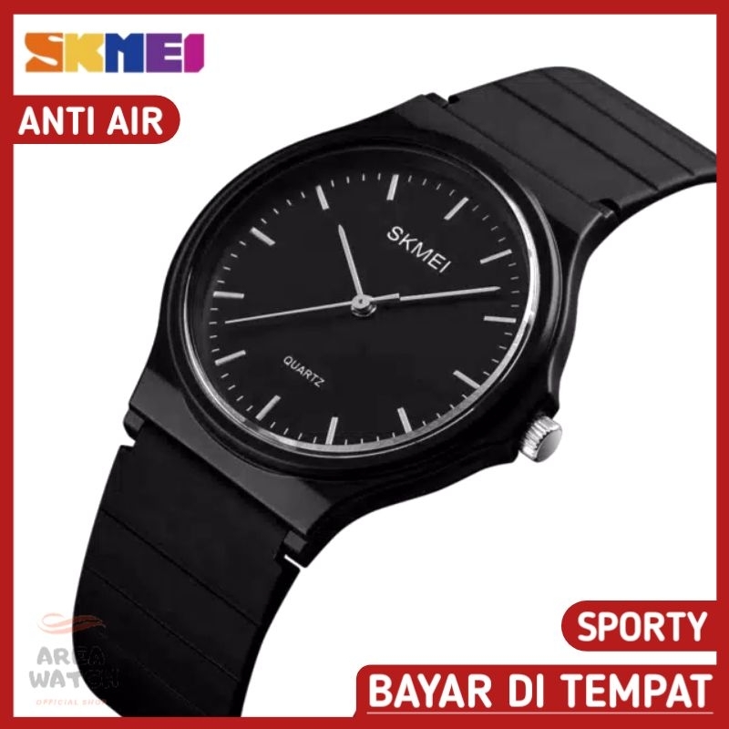 Jam Tangan Wanita Kekinian Terbaru Anti Air Cewek Elegan Perempuan Original Tali Karet