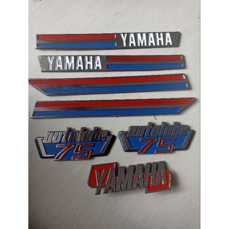 Emblem Yamaha v75 set logo Yamaha v75 komplit