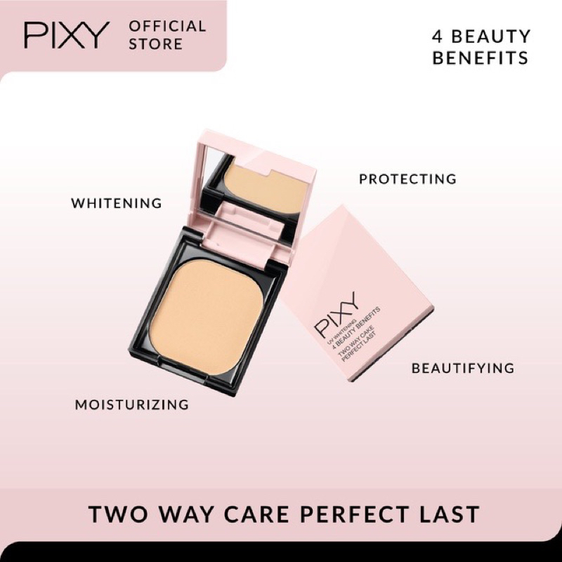 PIXY Two Way Cake Perfect Last & Refil | Bedak padat