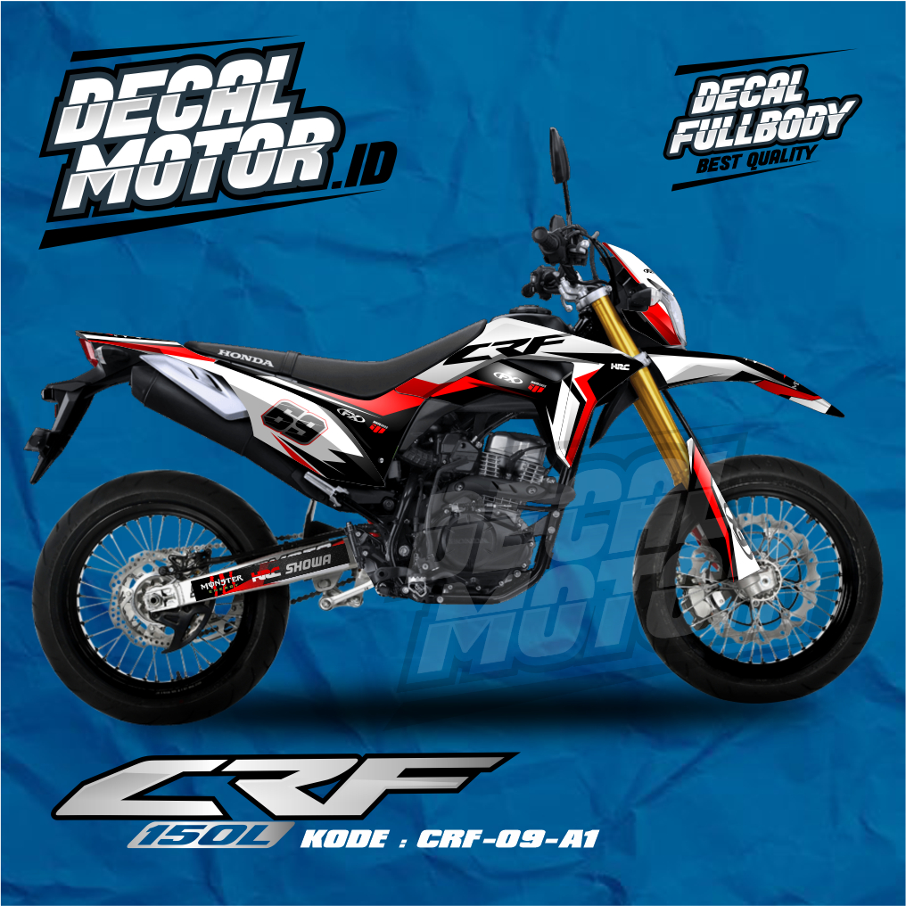 Decal CRF 150L Full Body - DECAL CRF PUTIH MERAH - CRF