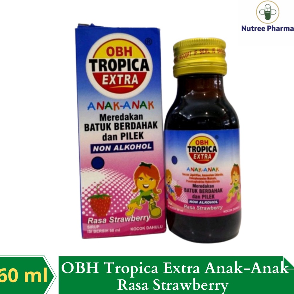 YRT575 PROMO ALE OBH Tropica Extra Anak 6 ml Obat Batuk Berdahak dan Pilek Rasa Strawberry