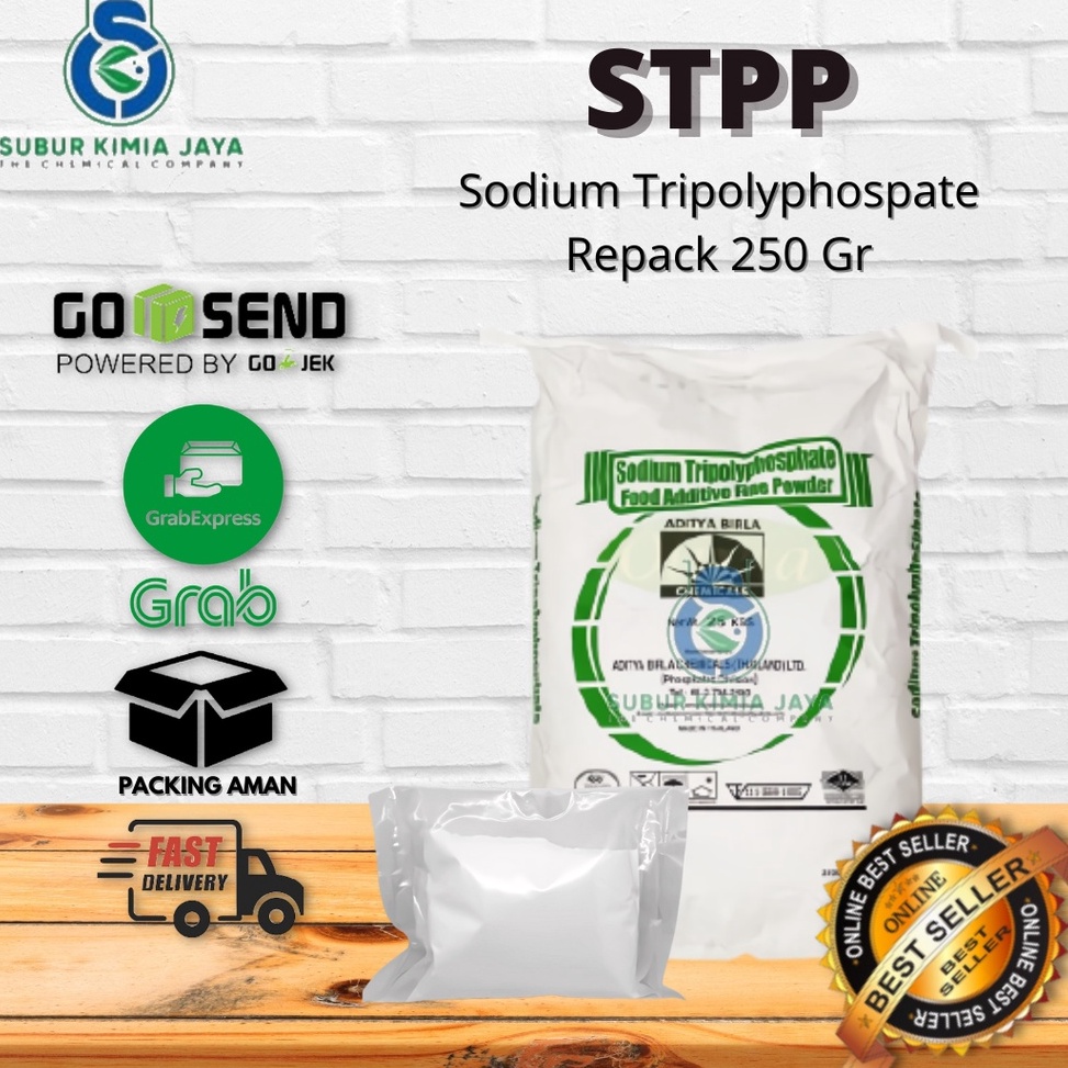 

WLS255 C6369 Sodium Tripolyphospate STPP Food Grade Pengenyal Bakso Halal Sosis Nuget Mie 25 gram