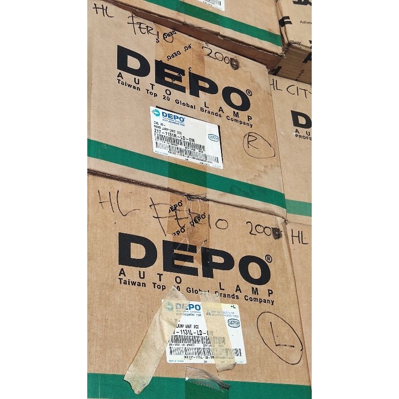 Headlamp Civic Ferio Facelift th 2000 merk Depo