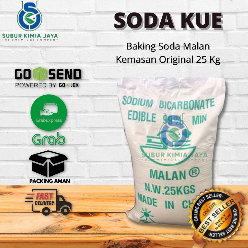 

OFJ254 VIRAL Soda Kue Sodium Bicarbonate Baking Soda Ex RRC 25 Kg KHUSUS GOJEKGRAB