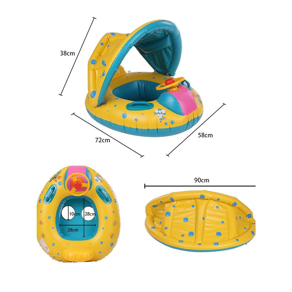 Pelampung Perahu karet anak renang +Canopy