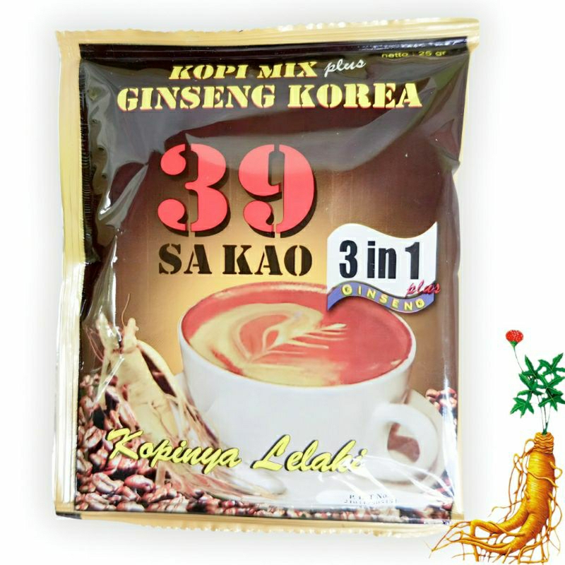 Kopi 39 Sakao Ginseng Kore 1 Sachet