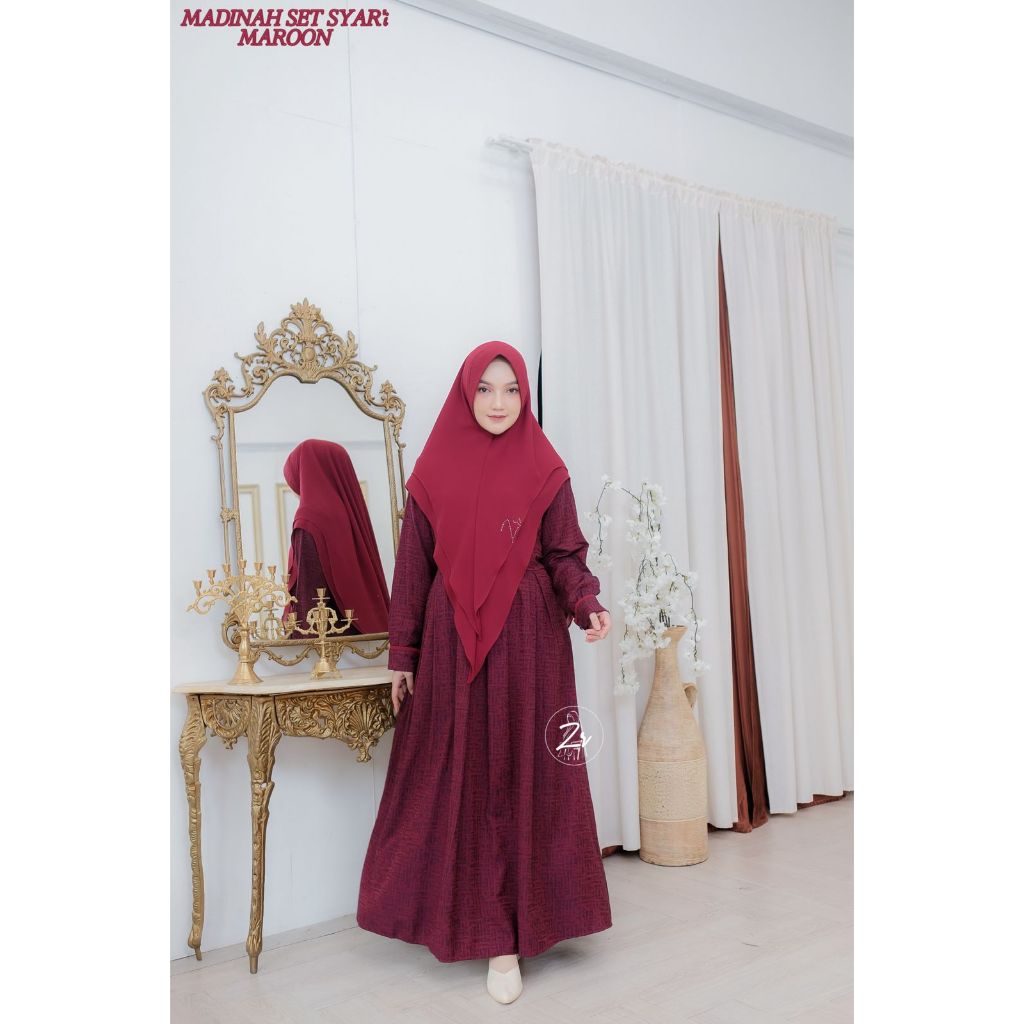 MADINAH SET HIJAB ORI ZR / GAMIS SET ZR