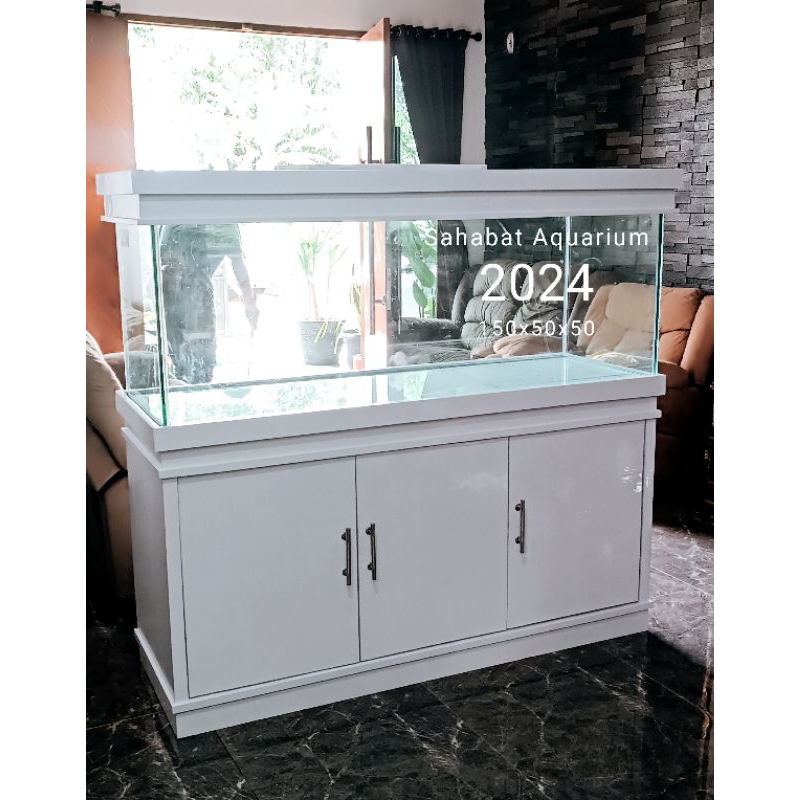 kabinet Aquarium paket fullset 150x50x50 kaca 8mm