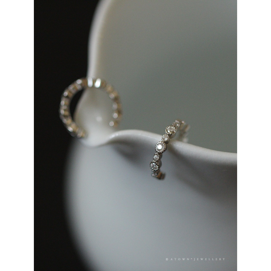 Everleigh Day SILVER 916 14/16/18K Gold Platted Earing Anting Fashion Korea Simple