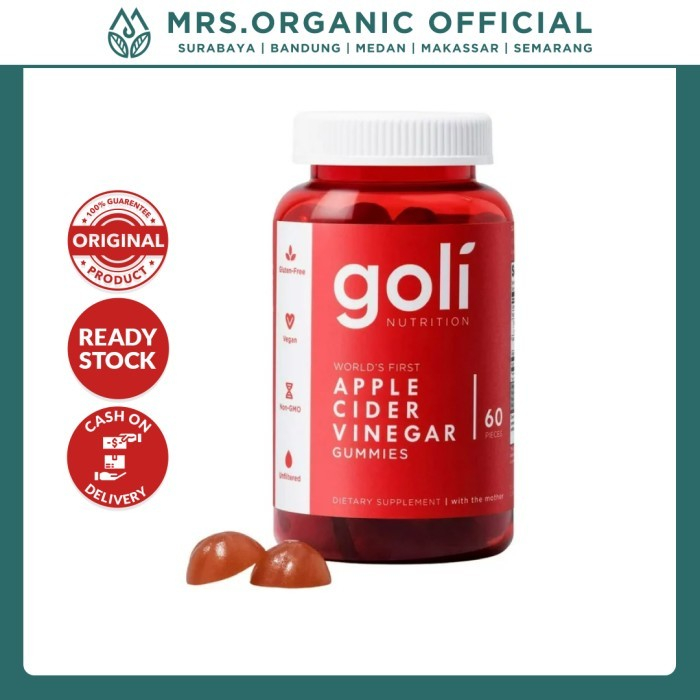 

Vitamin Apple Cider Vinegar Goli Gummies 60 ct