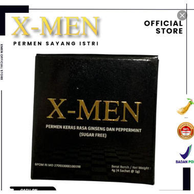 

Permen XMEN Candy Premium 1box isi 4