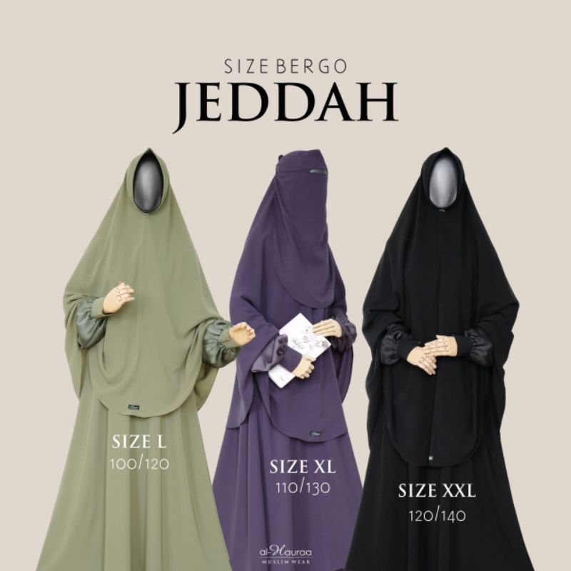 Bergo Jeddah by Al Hauraa - Bergo Gamis Jeddah Al Hauraa - Gamis Jeddah - Gamis Al Hauraa - Bergo Je