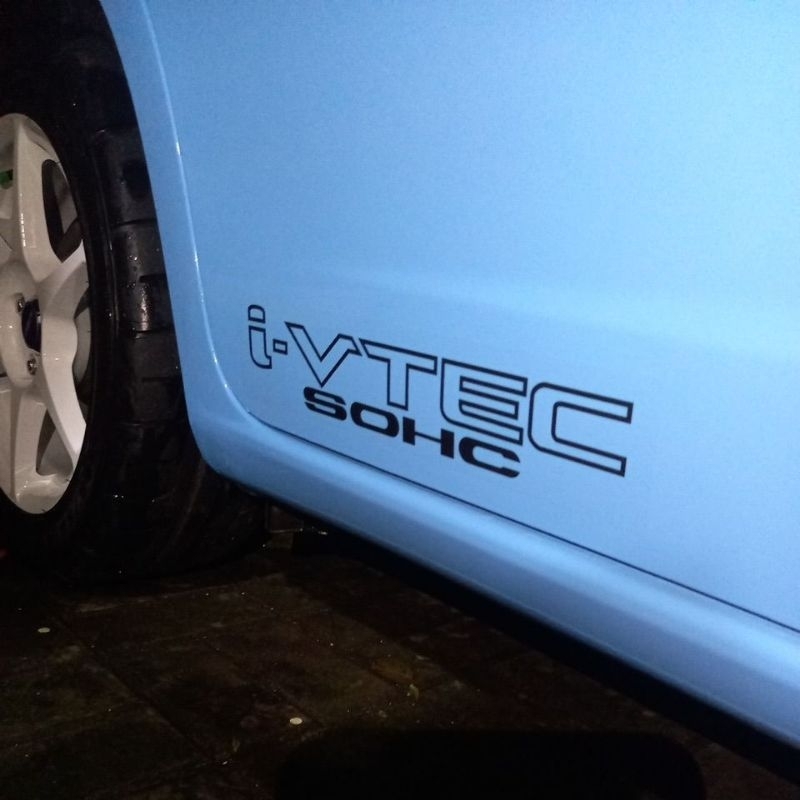 STIKER Mobil  i-VTEC SOHC I VTEC SOHC HONDA Jazz BRIO dll
