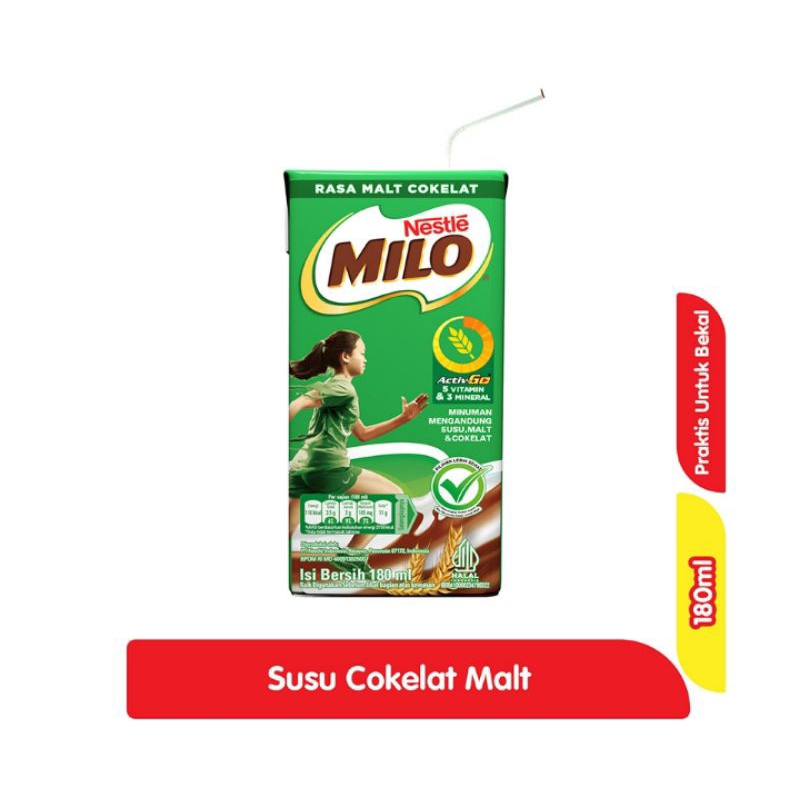 

MILO ACTIV - GO COKLAT UHT 180ML | MILO UHT COKLAT 180ml