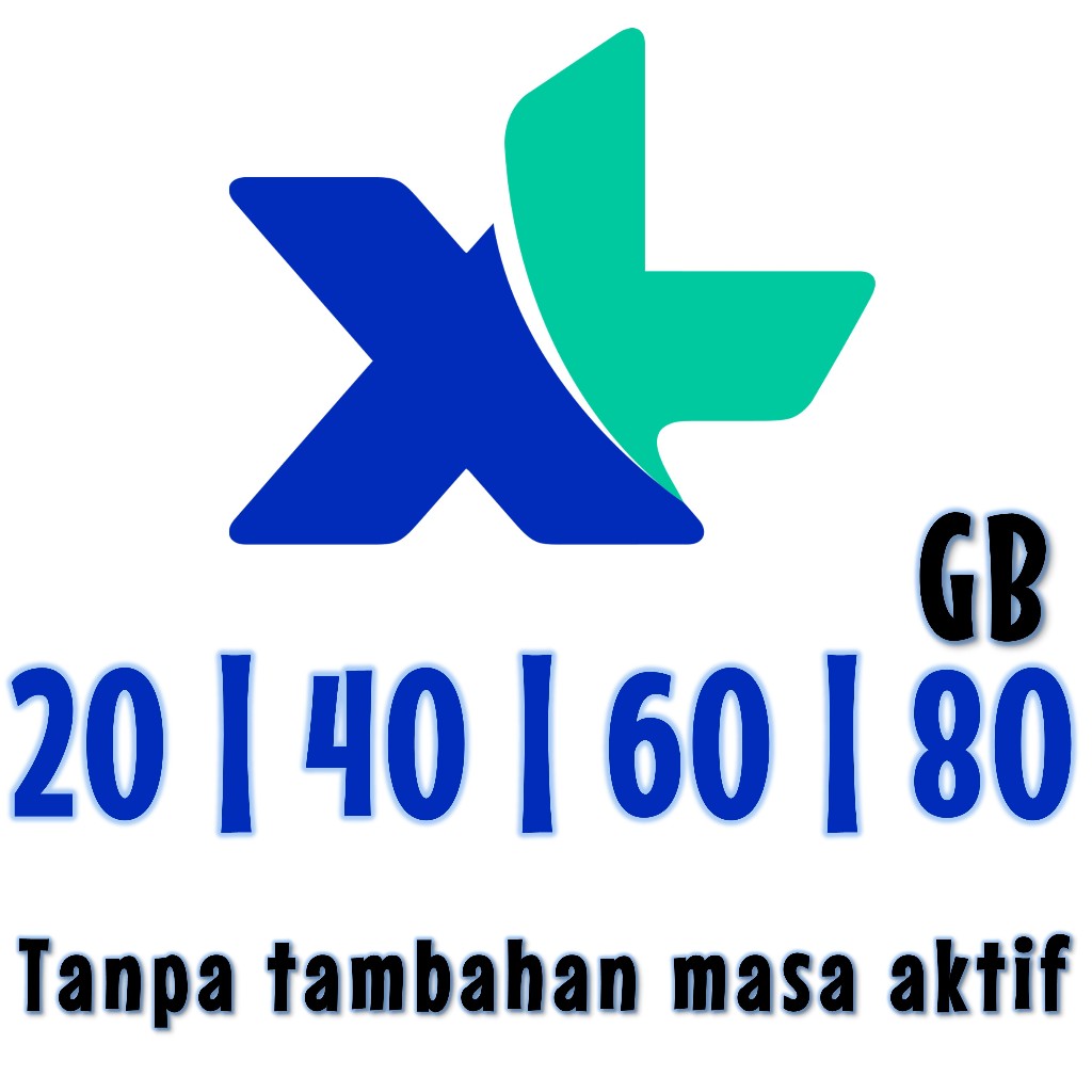 XL Kuota Internet 20 40 60 80 20gb 40gb 60gb 80gb full unlimited