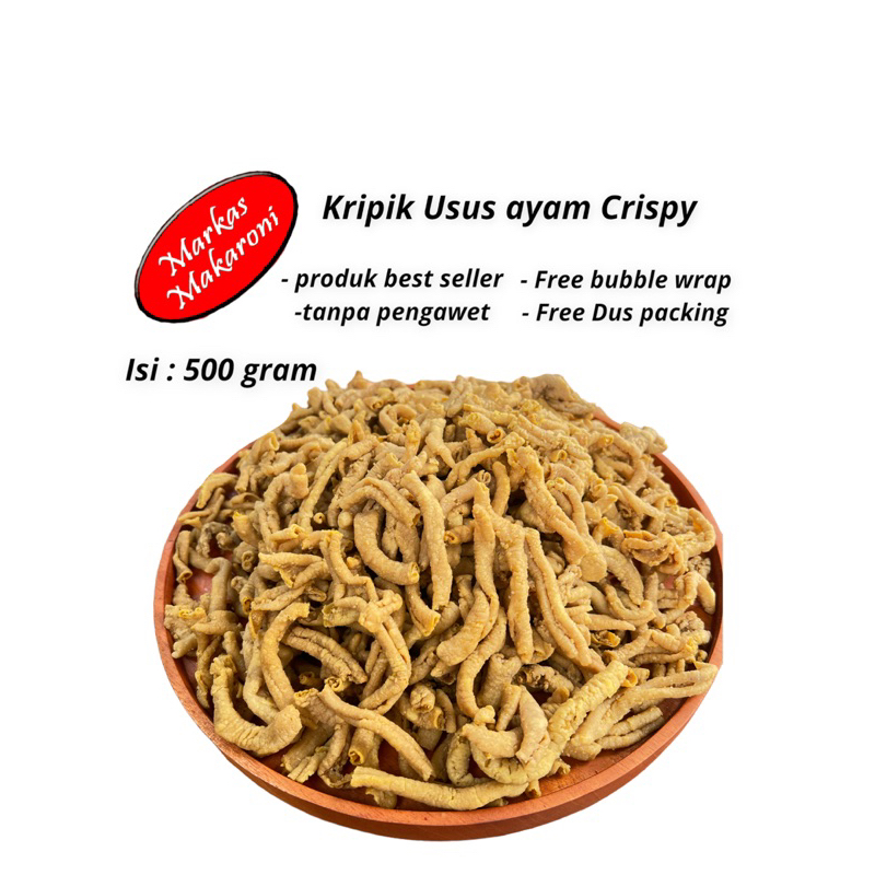 

KERIPIK USUS CRISPY ANEKA RASA 500 Gram