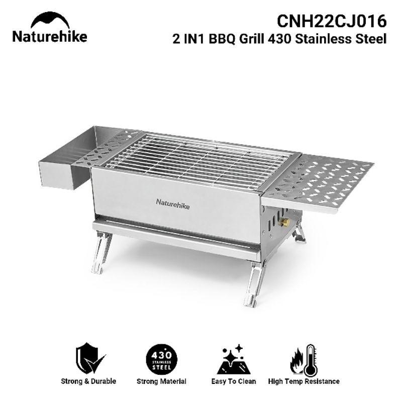 BARBEQUE GRILL STAINLESS STEEL NATUREHIKE CNH22CJ016 FURNACE KOREAN BARBEQUE OVEN STOVE ALAT MASAK T
