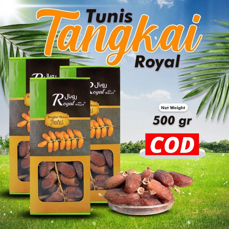 

Kurma Tunis Tangkai Royal Palm 500 gram