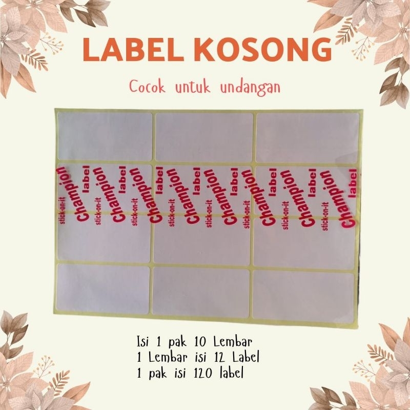 

Label Nama (Polos)