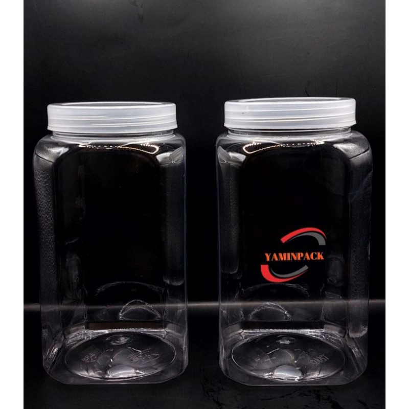 Toples 2liter / Toples plastik 2000ml / toples kue kering / toples kue 1kg / Toples plastik 2liter c