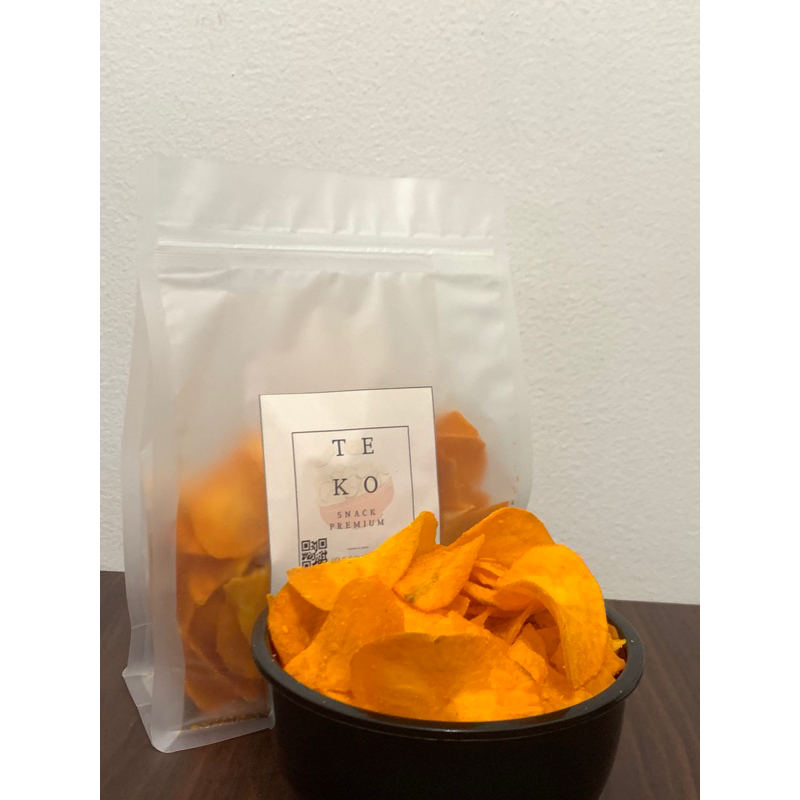 

Snack Keripik ubi kuning manis gurih enak