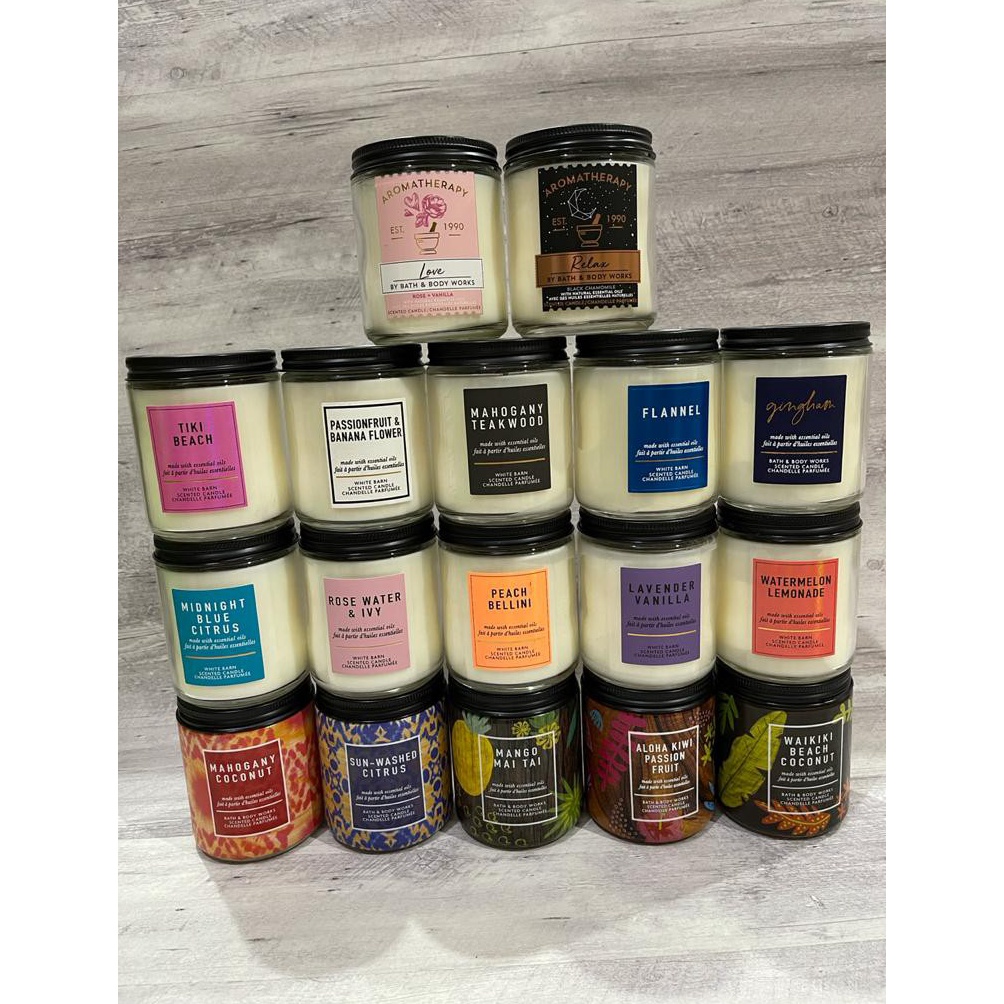 Terkini BBW Candle 1 wickBBW Single Wick CandlesBATH AND BODY WORKS 1 WICK CANDLE MV9