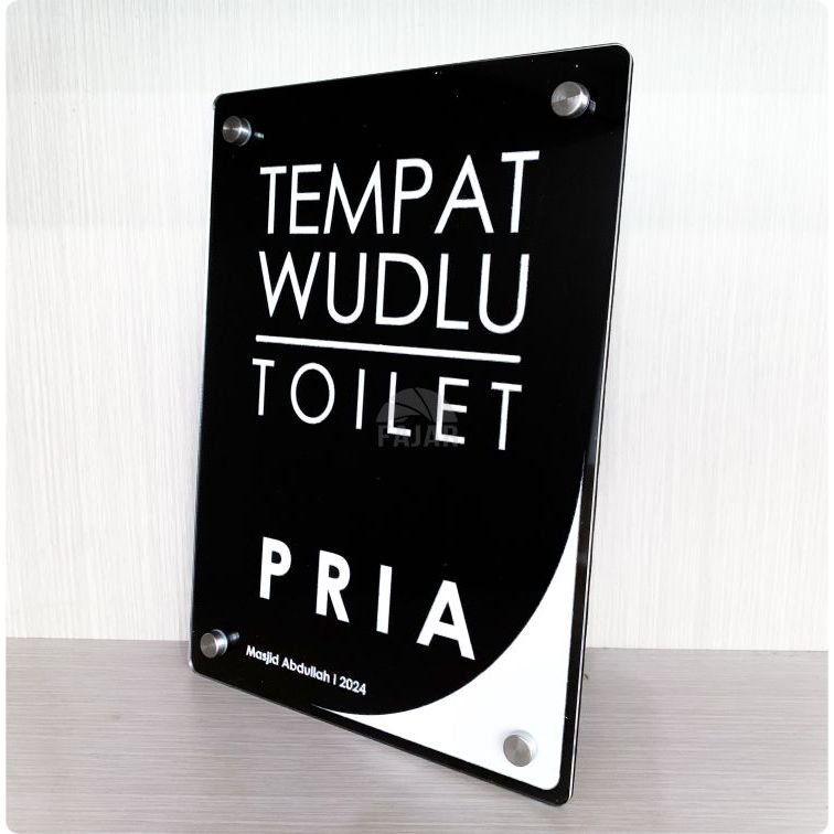 

Signboard Toilet dan Tempat Wudlu Pria Wanita Akrilik Premium Ukuran A4