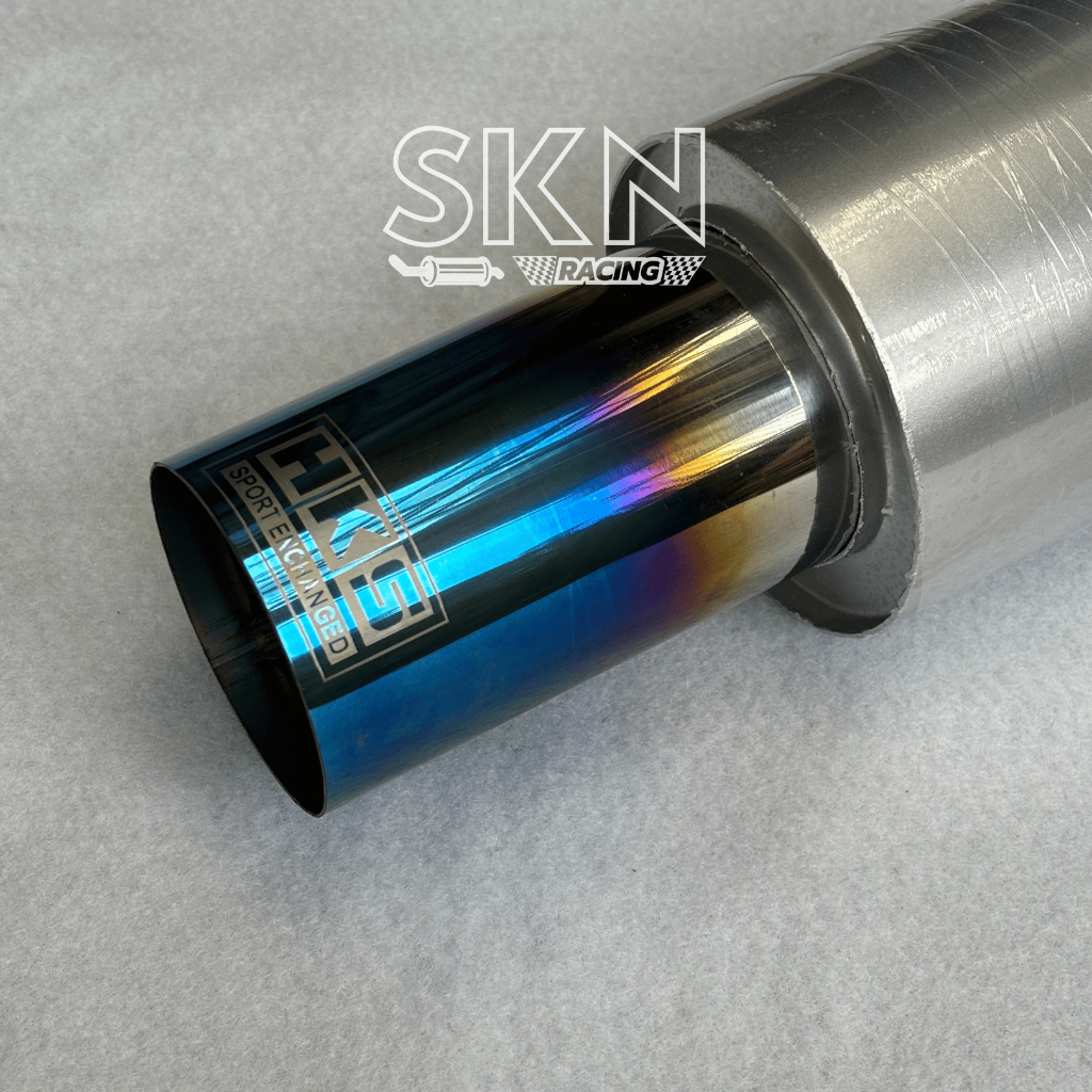 Muffler HKS - knalpot mobil racing bass kering / adem plong Biru