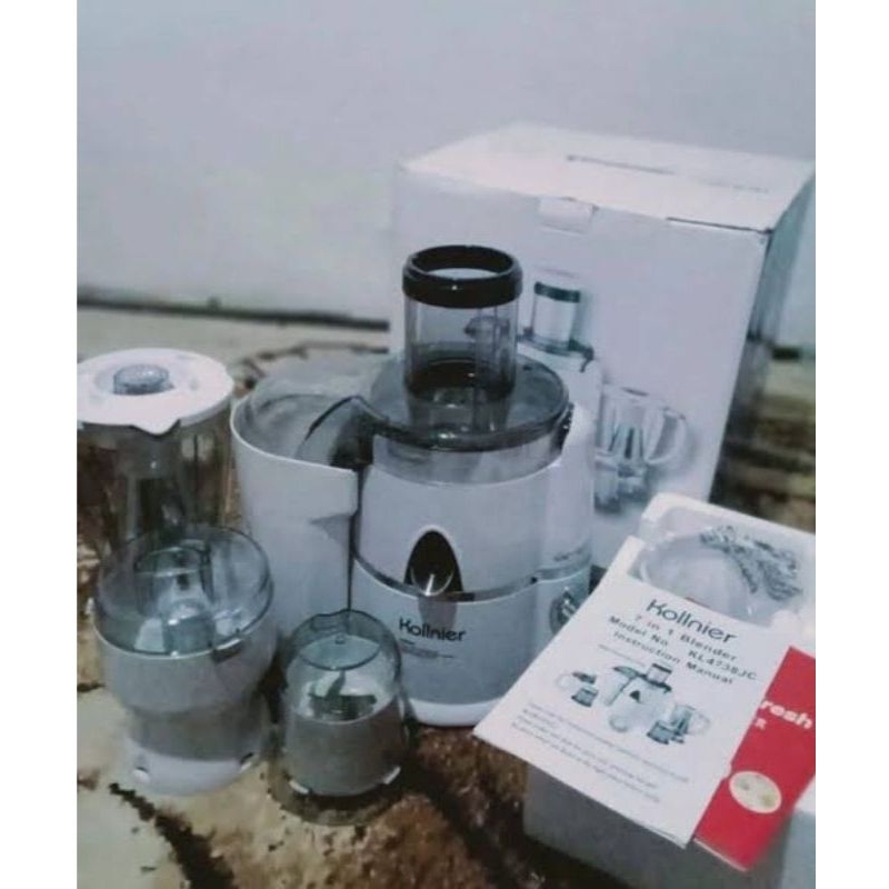 jual rugi kollnier juicer 7in1 masih baru masih segelan blum di pakai sama sekali.